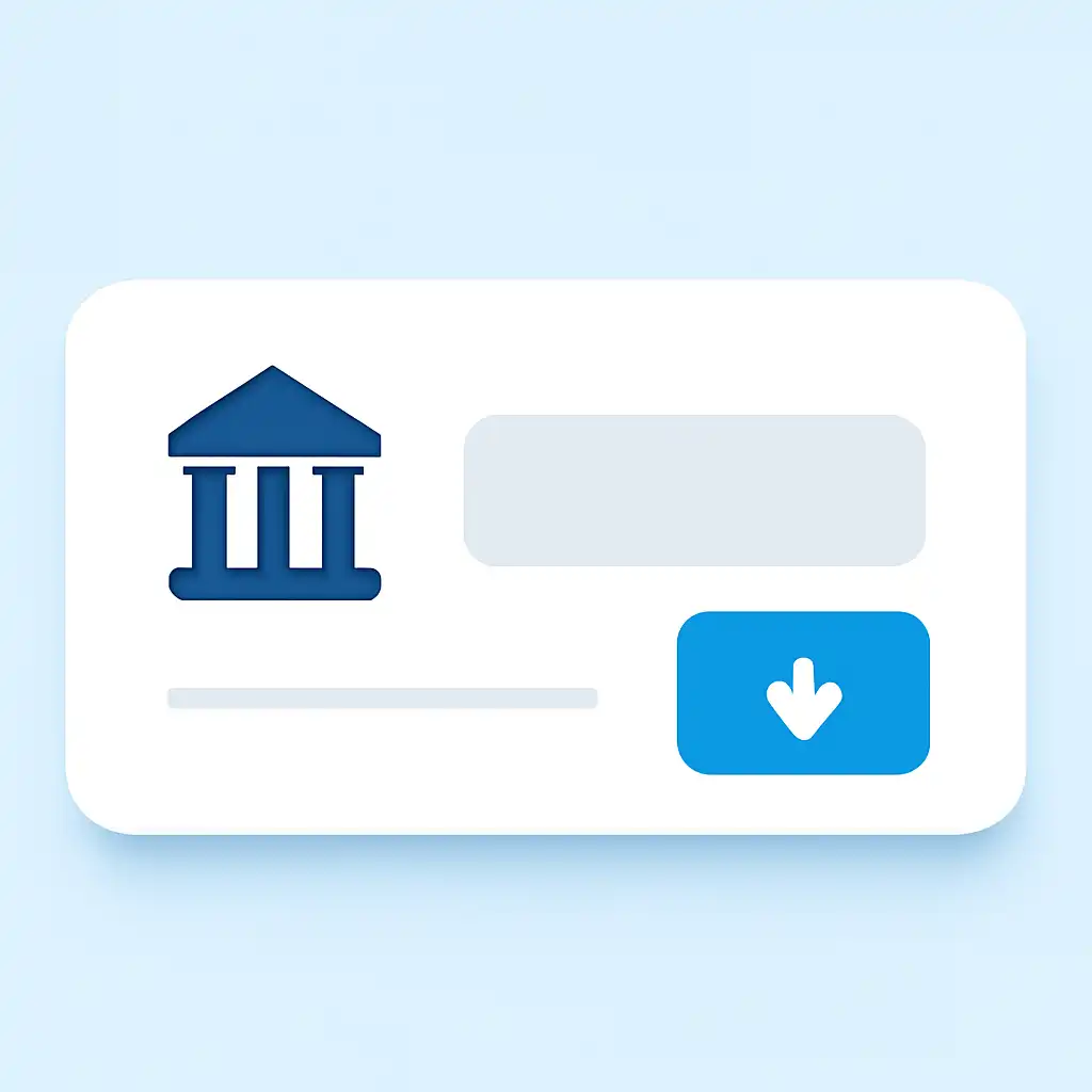 Close-up of button or form field for bank transfer times, Holy Rummy