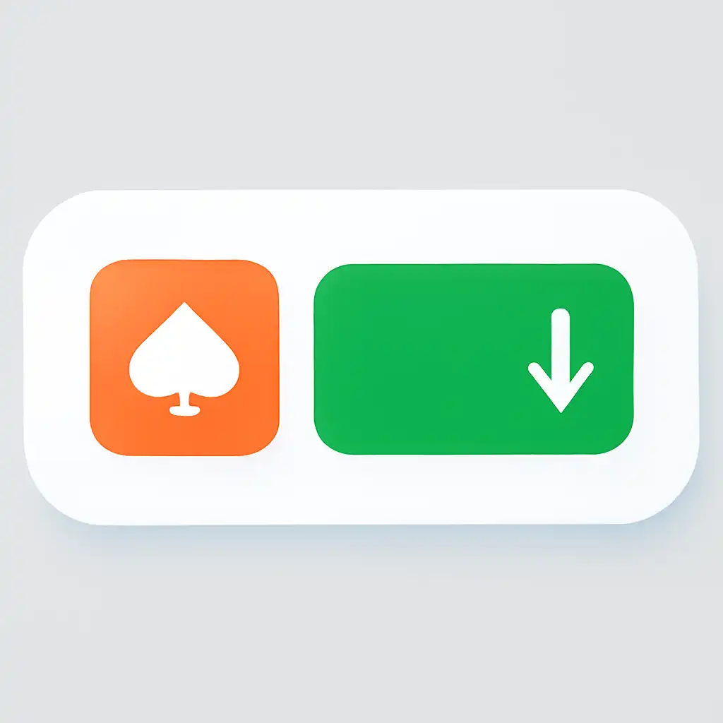 Close-up of button or form field for ios app install, Holy Rummy